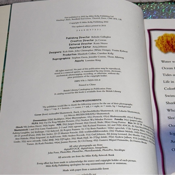 100 Facts OCEANS Book Projects Quizzes Fun Facts Cartoons Miles Kelly Publishing - Picture 4 of 11